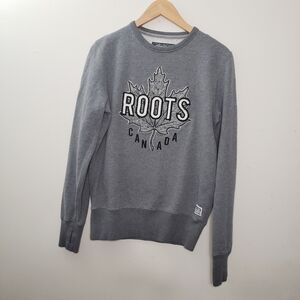 Roots Canada Grey Pullover Sweater Size S